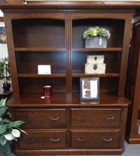 Double Lateral File Cabinet & Hutch